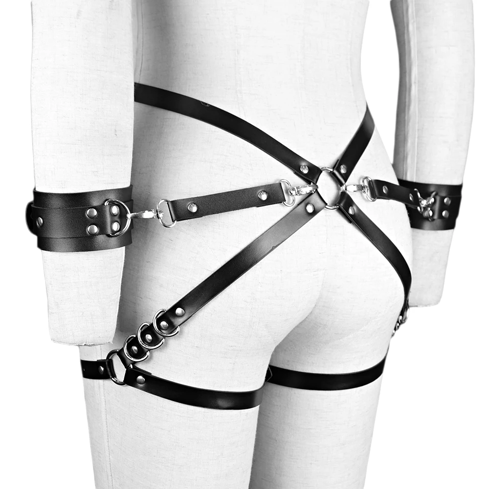 Кожаные Подвязки для ног UYEE готические кожаные женщин БДСМ бандажный пояс