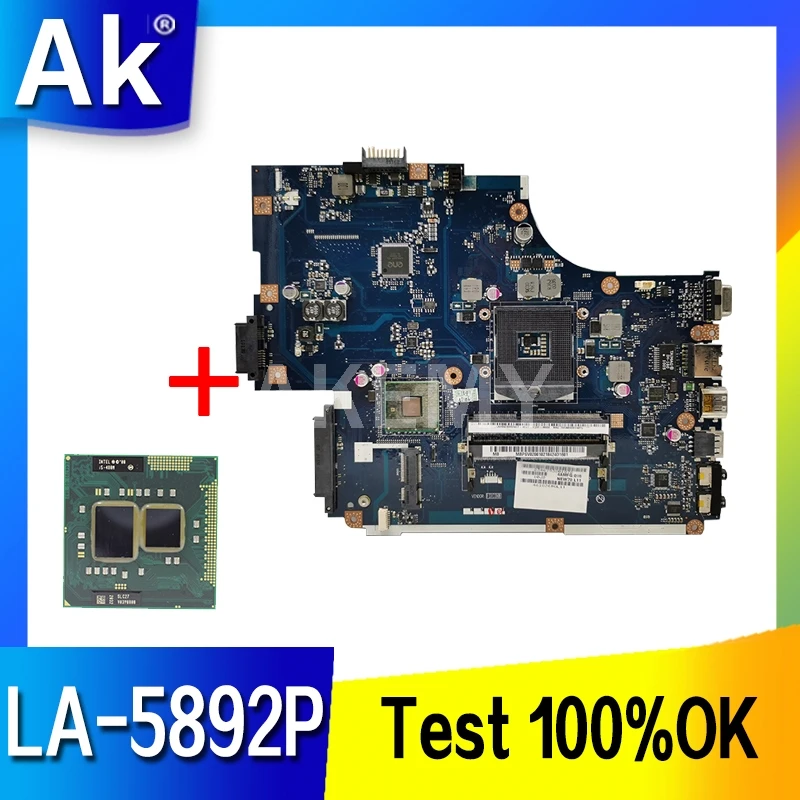 

Akemy NEW70 LA-5892P For Acer aspire 5741G 5741 5742 5742G PC Motherboard + heatsink Instead LA-5891P LA-5893p LA-5894P