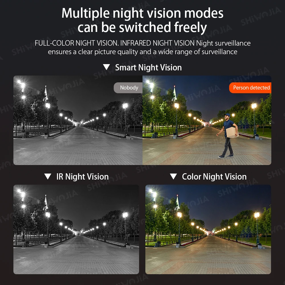 Скидка Прожектор для системы видеонаблюдения Shiвоенia с Wi-Fi, 5 Мп