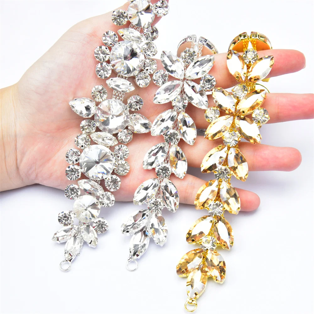 1 шт. модные хрустальные стразы пряжки конский глаз стеклянная алмазная