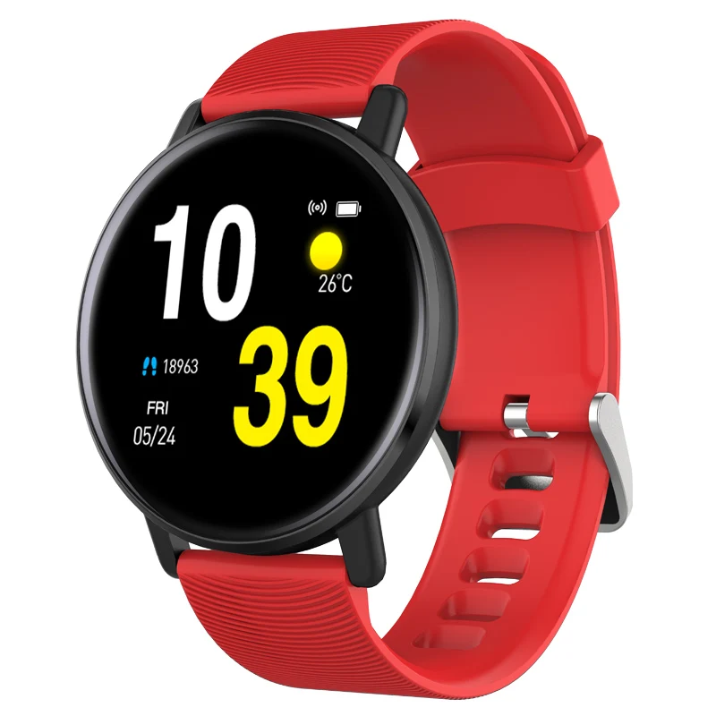 red Wearpai H5 цветной экран фитнес-трекер Смарт-часы Bluetooth монитор сердечного ритма водонепроницаемые спортивные фитнес-часы для мужчин и женщин - Цвет: red