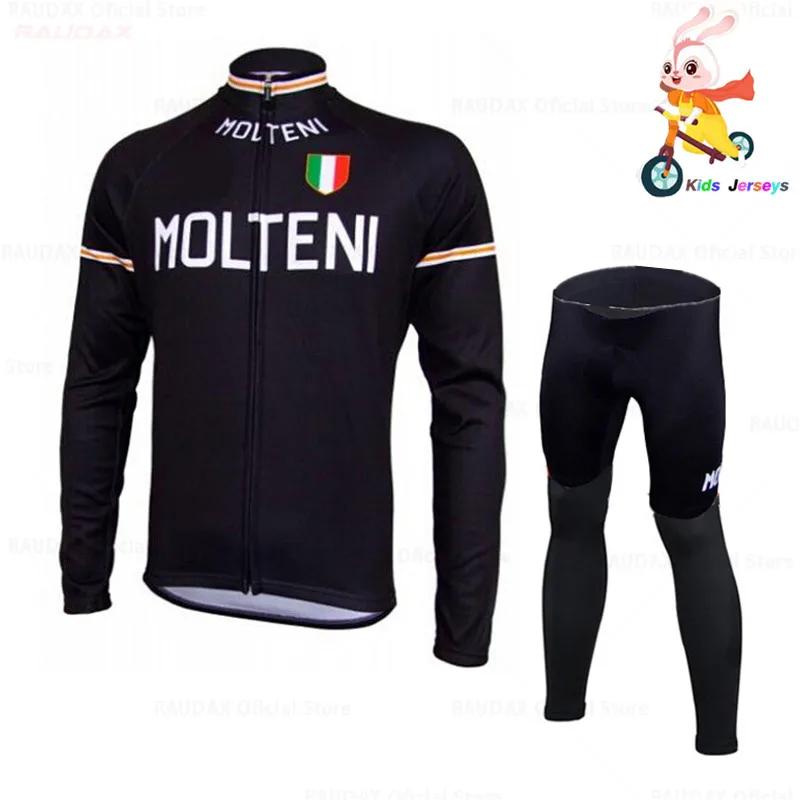 Детская одежда для велоспорта MOLTENI, дышащая одежда для езды на велосипеде, с длинным рукавом, для мальчиков, на весну и осень