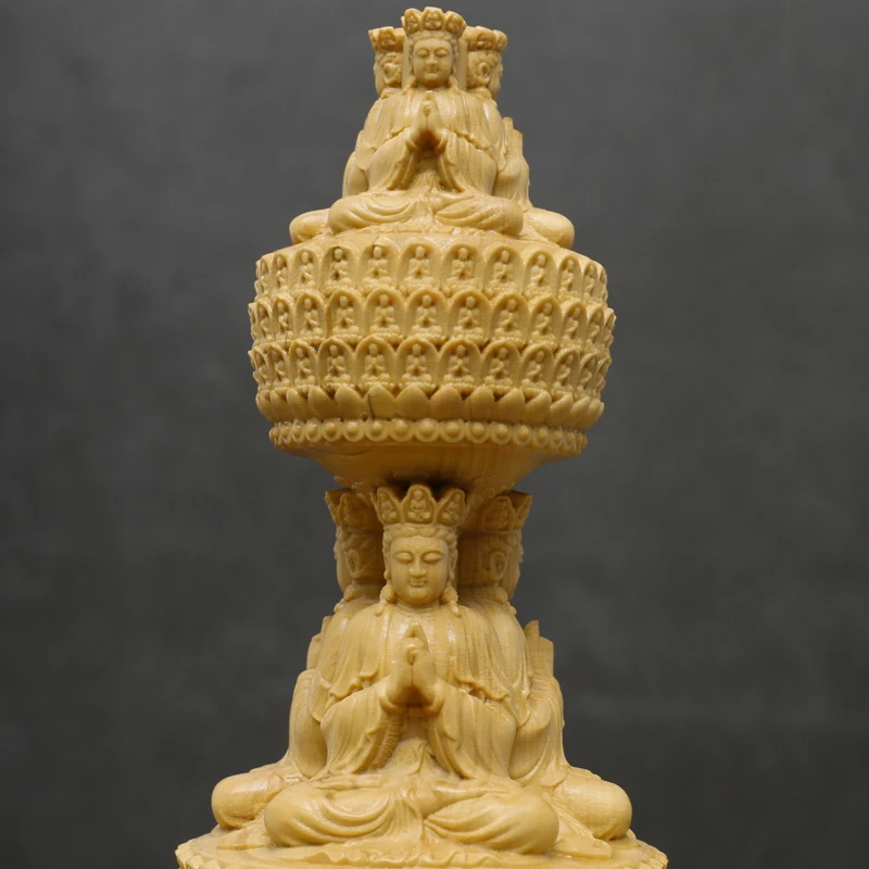 Трехэтажная Статуэтка из искусственного дерева 23 см трехсторонняя студийная