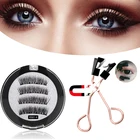 Магнитные ресницы 123, магнитные 3D накладные ресницы ручной работы, норковые ресницы, магнитные многоразовые удлиненные Искусственные ресницы, инструменты для макияжа