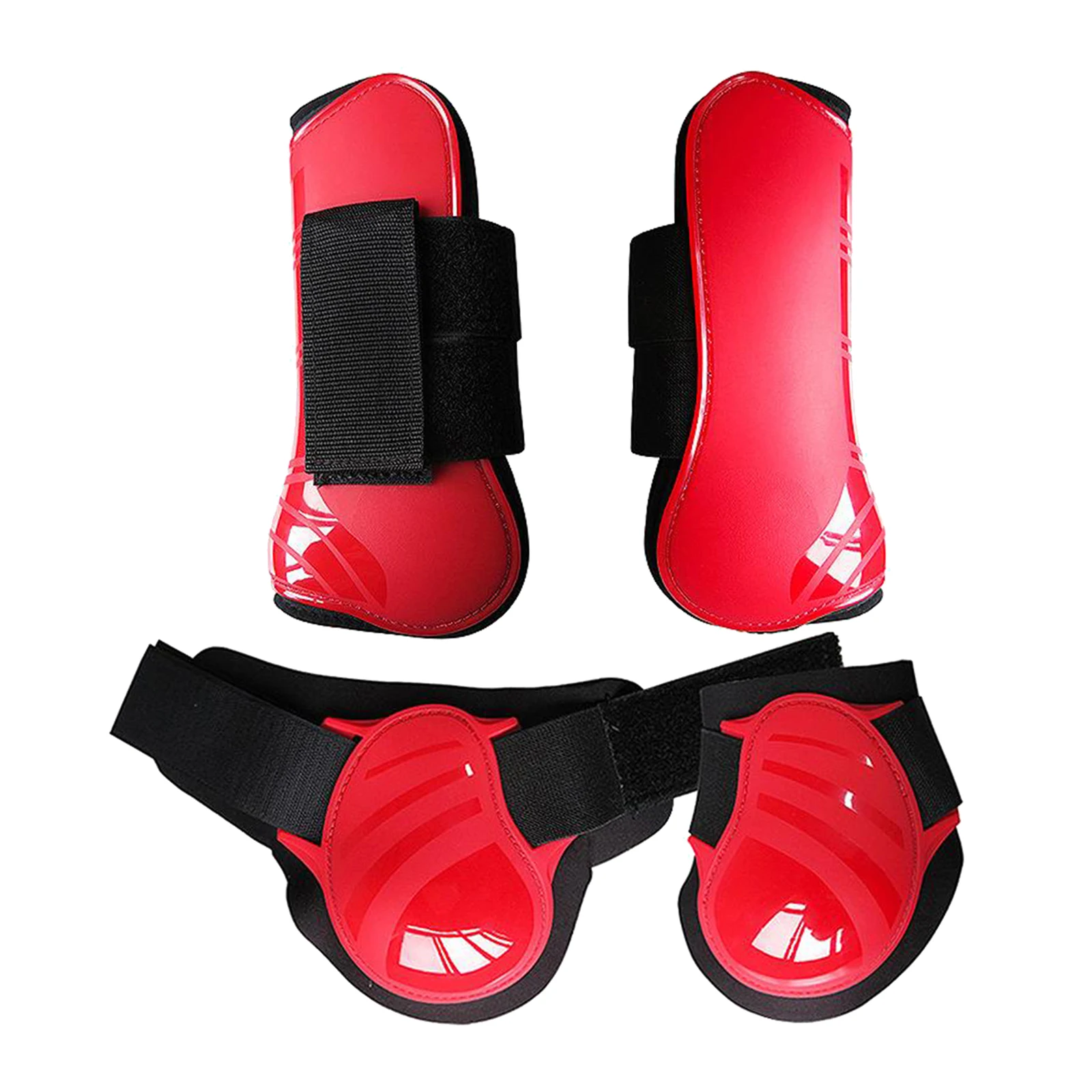 

Jumping Horse Front Hind Leg Protect Wrap Tendon Boots Fetlock Support Boots
