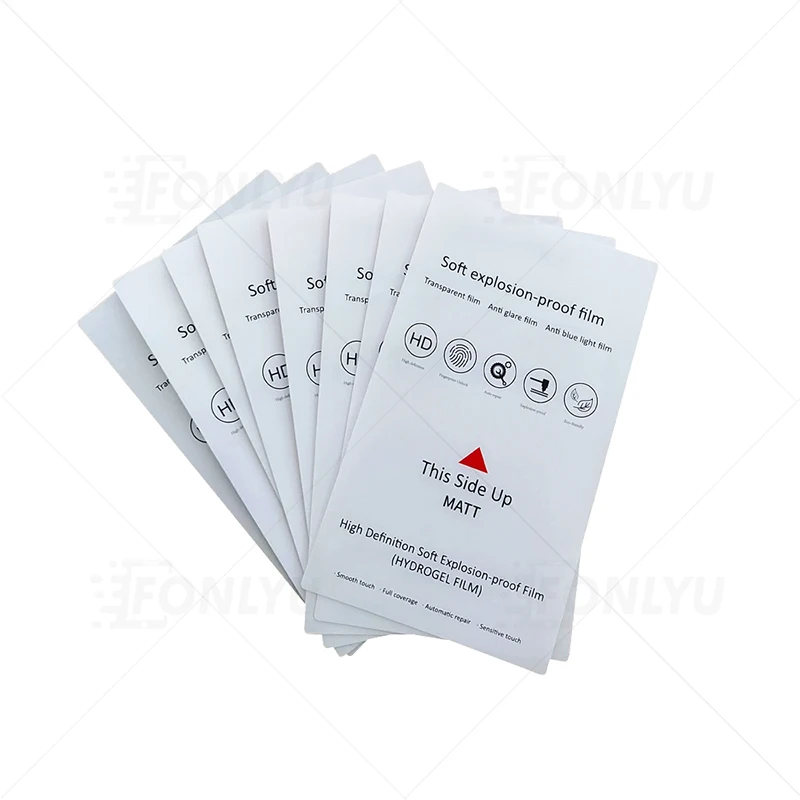 FONLYU-membrana antipeeping DE PRIVACIDAD Flexible, hidrogel, adecuado para todo tipo de m&aacute;quina de corte de pel&iacute;cula para pel&iacute;cula frontal de tel&eacute;fono, 120 Uds.-3