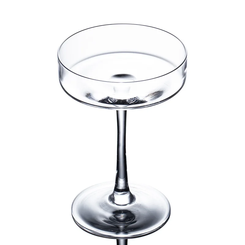 

6PCS Crystal Cocktail Glass Martini Margarita Classic High-Foot Bubble Cup