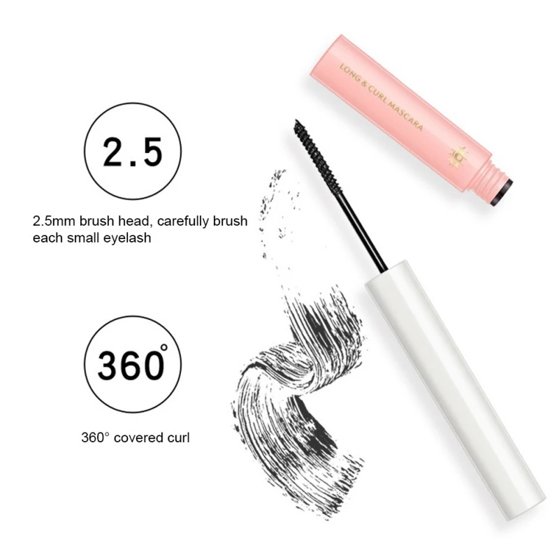 

1PCS Fiber Mascara Lashes Waterproof And Easy Dry Natural Soft Long Eyelash Makeup Mascara Black&Brown Thick Eyelash Cosmetics