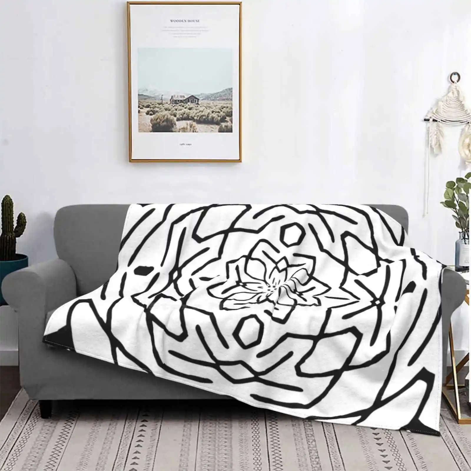 Pro Level - Colour It All! Fun With Sharpies Design ( 6 ) Air Conditioning Blanket Travel Portable Heavily Geometric | Дом и сад