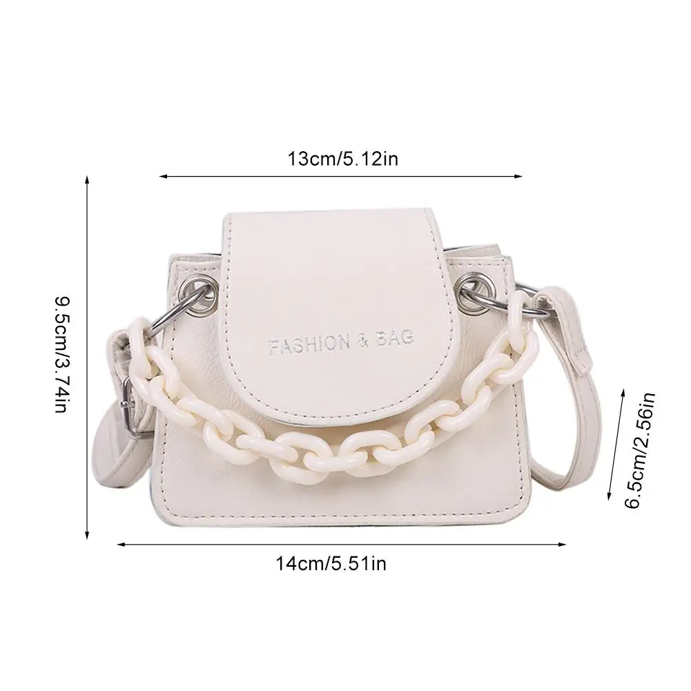 

Women Crossbody Bag Acrylic Chain Shoulder Bag Leather Tote Acrylic Chain Shoulder Bag Leather Tote Storage Bag Organizer