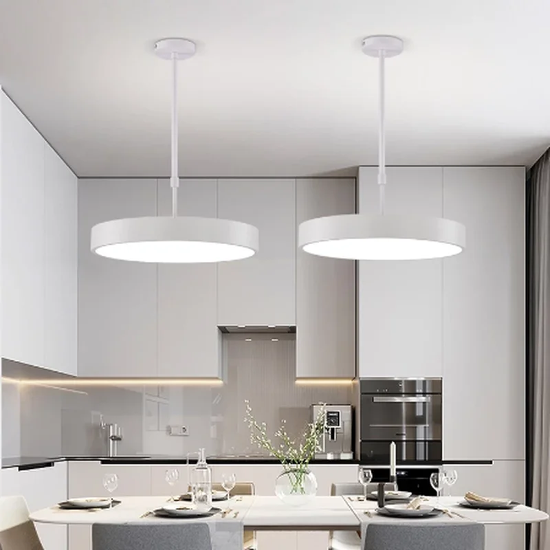 

Modern simple led round ceiling lamp creative personality chandelier restaurant study clothing store shop office lamp MJ1121