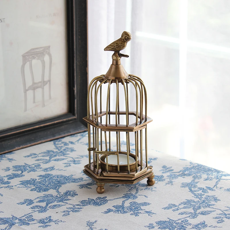 Home Decoration Accessories Tabletop Candlestick Nordic Vintage Decor Metal Candlestick Ornaments