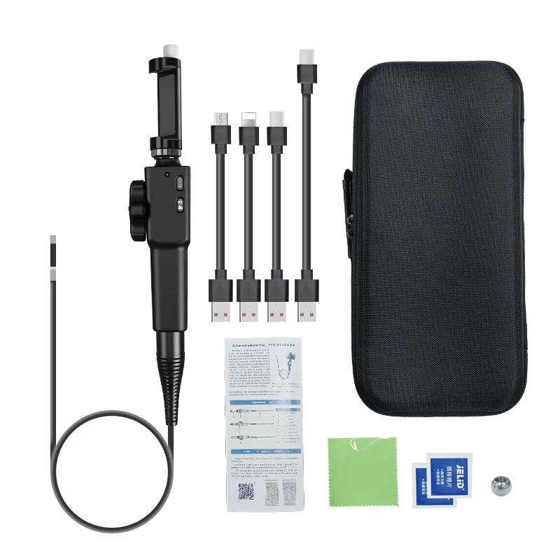 

5.5MM/8.5MM 5.0MP 180 Degree Steering Industrial Borescope Endoscope Cars Inspection Camera With 6 LED for iPhone Android