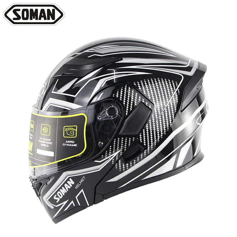 Зимний мужской гоночный Мотокросс на все лицо откидной шлем Casco Moto мотоцикл