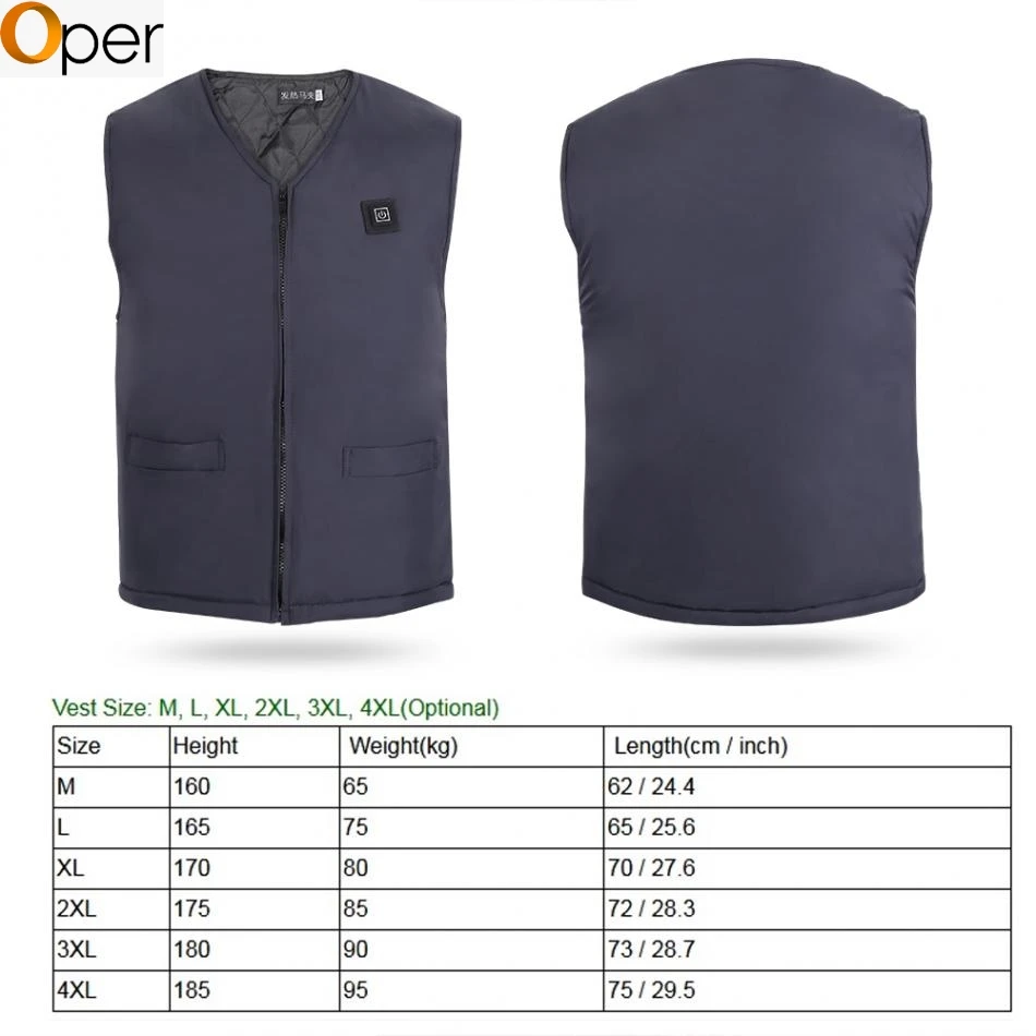 Подтяжки жилет поддержка защита для мужчин 6 размеров USB Электрический