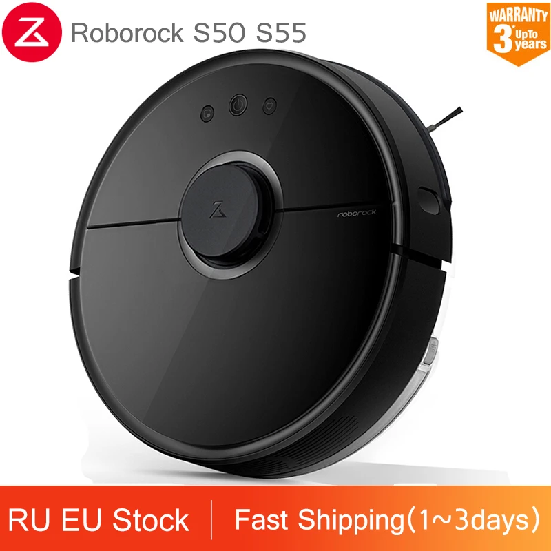 Распродажа Xiaomi пылесос 2 Roborock S50 S55 пылесос робот без оплаты ввозной пошлины Смарт Беспроводная чистящие средства для домашней уборки