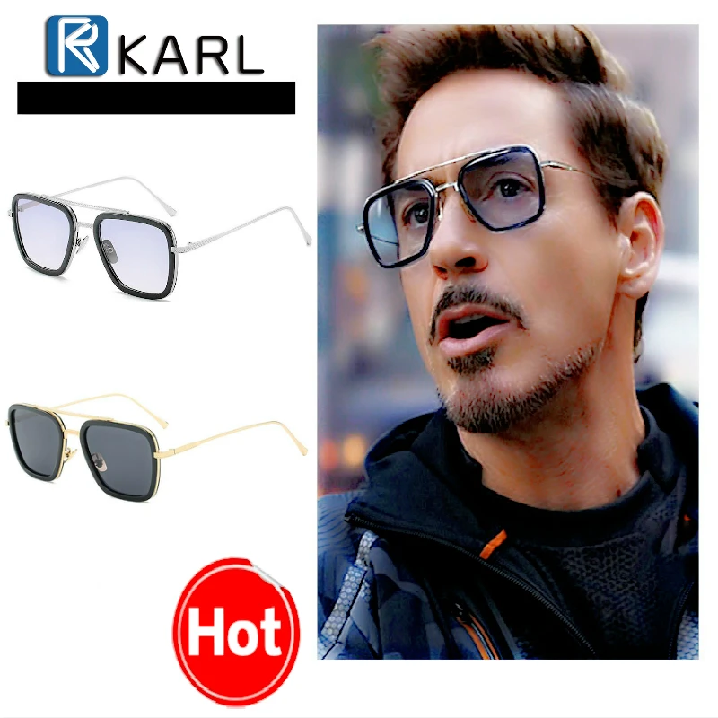 Мужские солнцезащитные очки Железный Человек мужские брендовые дизайнерские