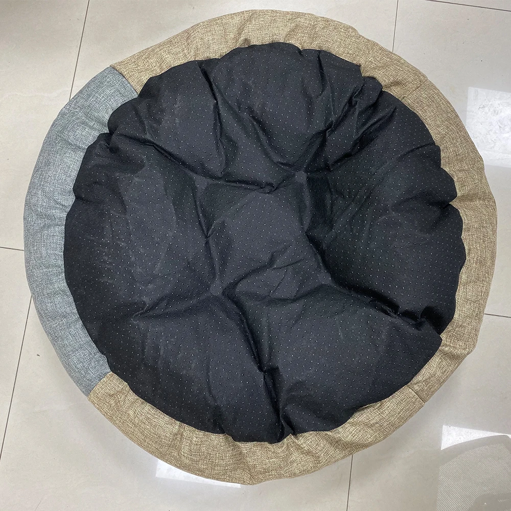 Большая кровать для хот догов диаметром 75 см хлопковая больших собак пушистая