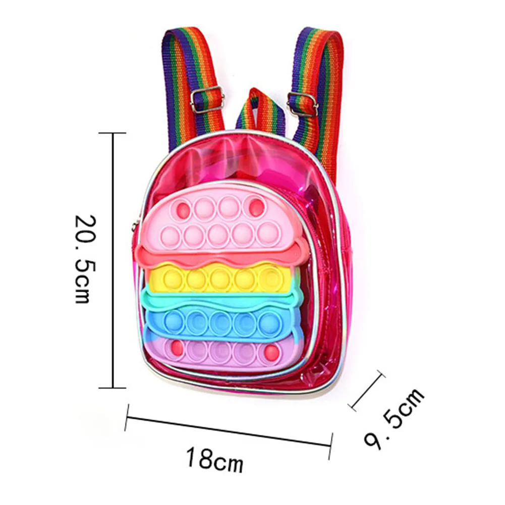 Пузырьковый рюкзак/сумка через плечо игрушки-антистресс антистресс игрушки для
