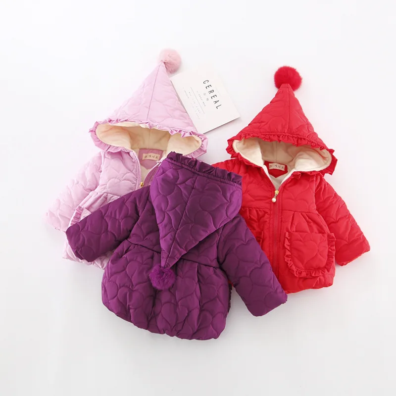 Новинка Детская куртка для девочек зимнее пальто новорожденных 6 мес. 3 лет Осень