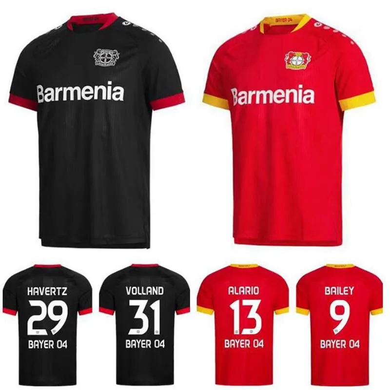 

2020 2021 04 Bayer Leverkusen Soccer 29 HAVERTZ Jersey 31 VOLLAND 9 BAILEY 13 ALARIO 19 DIABY 4 TAH DEMIRBAY Football Shirt Kits