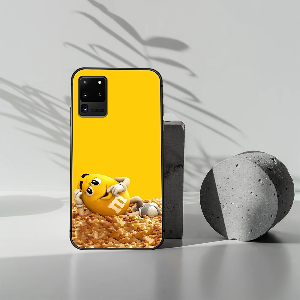 

M&M's Chocolate candy Phone Case Cover Hull For Samsung Galaxy S 7 8 9 10 e 20 FE edge uitra plus Note 9 10 20 black Funda