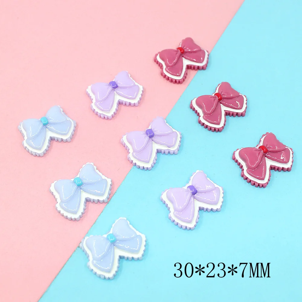 

Diy Accessories Resin Bow Macaron Color