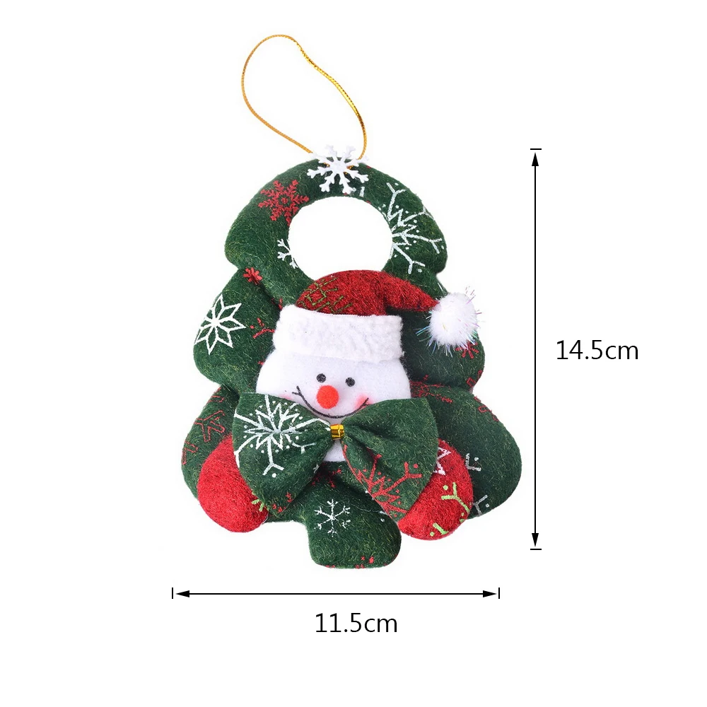 1PC 14.5x11.5cm Милые куклы, рождественские украшения для дома, Рождественская елка, подвесные плюшевые куклы Snata, Navidad, вечерние украшения,, новогодние подарки для детей - Цвет: 1PC 14.5x11.5cm