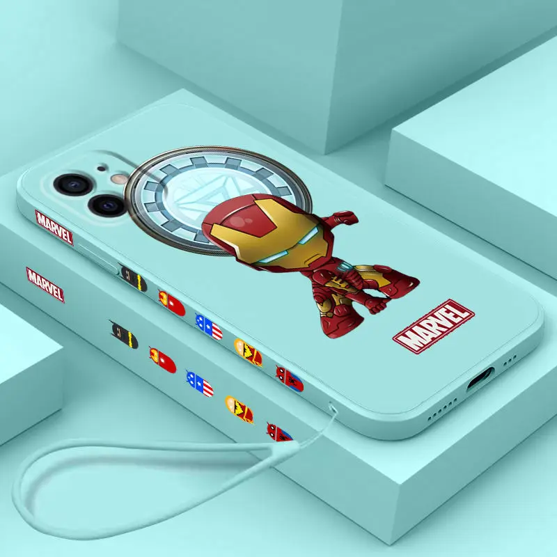 popularity marvel phone case for iphone 11 12 13 pro max case shockproof iphone 7 case 6 8 plus x xs xr unilateral design cover free global shipping