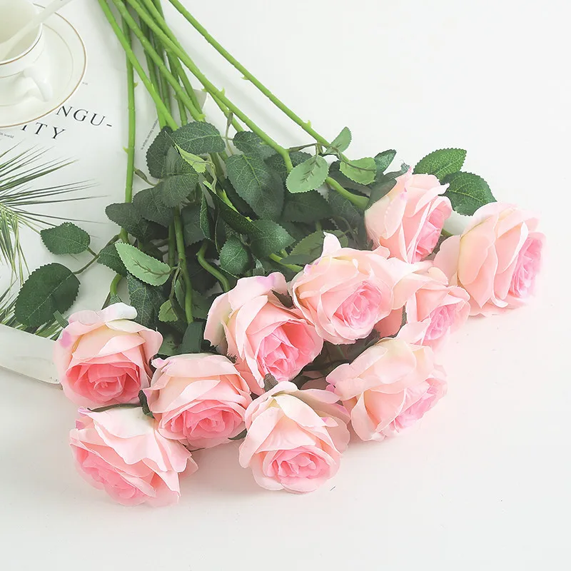 Software Wholesale of High-grade Simulated Rose Single Silk Fabric Flower Home Wedding Decoration Project | Дом и сад