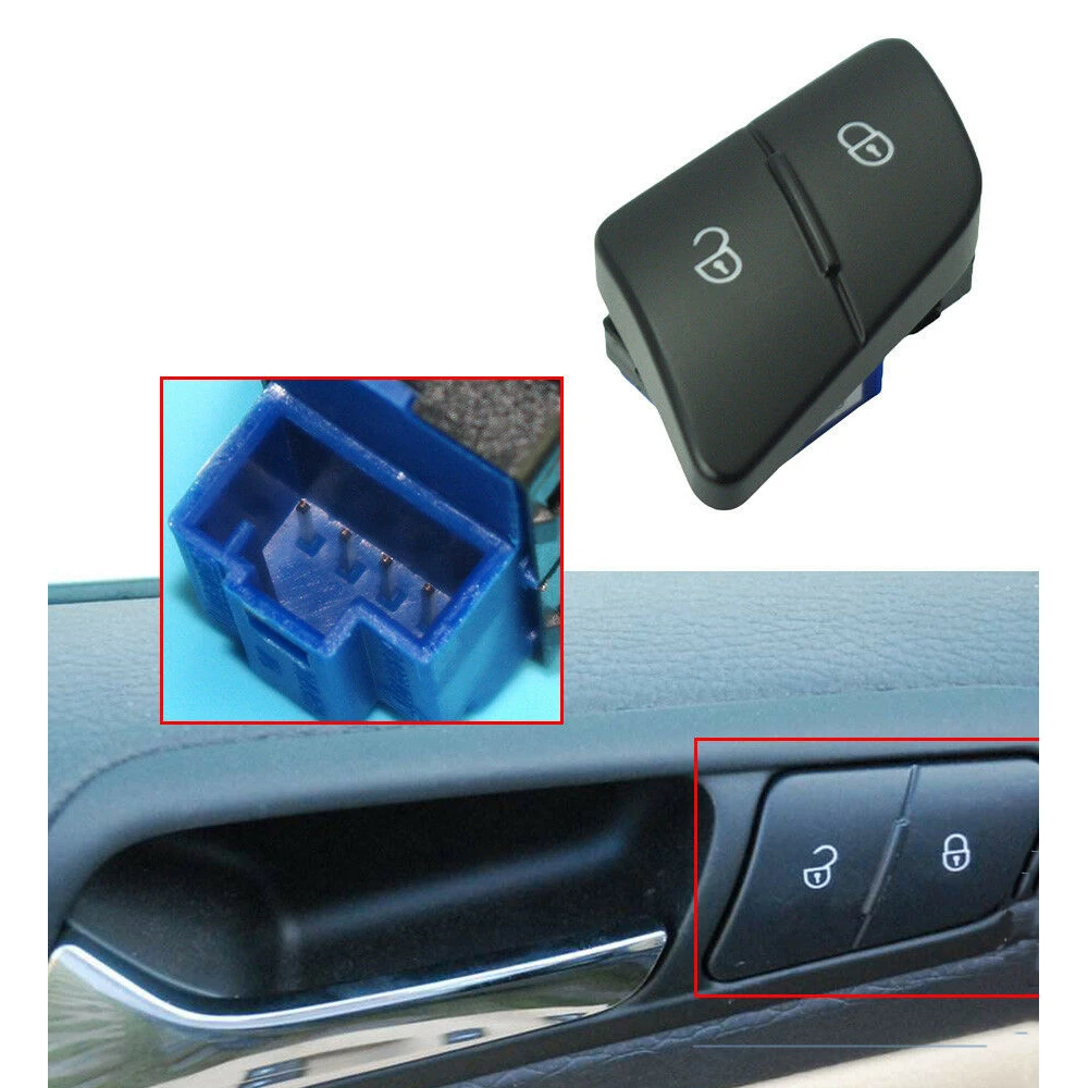 Автомобильные аксессуары 3C0962125B кнопка блокировки дверного замка с питанием для