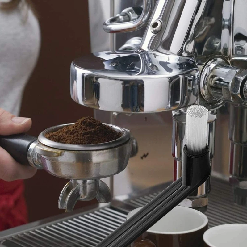 

5 Pcs Coffee Machine Cleaning Brush,Brush with Wood Handle and Spoon for Cleaning Coffee Machine,Coffee Grinders
