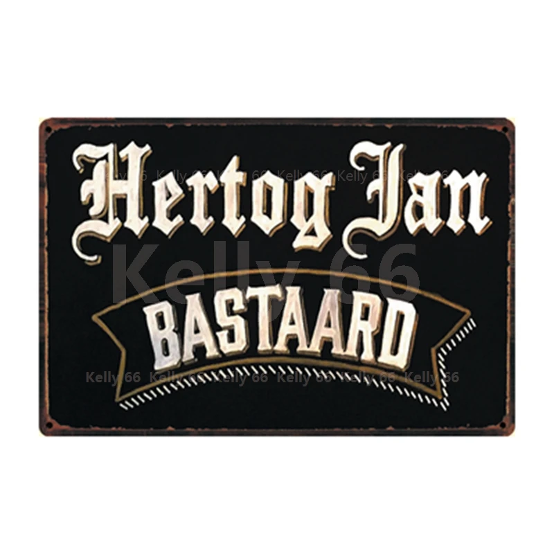 [Kelly66] бельгийского пива Hertog Jan Bastaard Bieren Оловянная металлическая табличка
