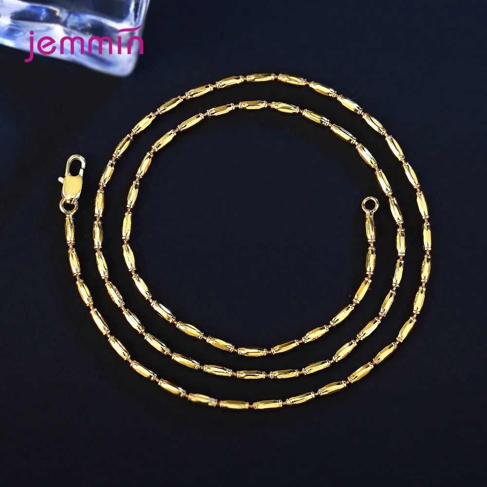 

Big Promotion Gold Color Necklace Chain Jewelry Gold White Gold Color Option Olive Shape Link Chain Jewelry Accessory Hot Sale