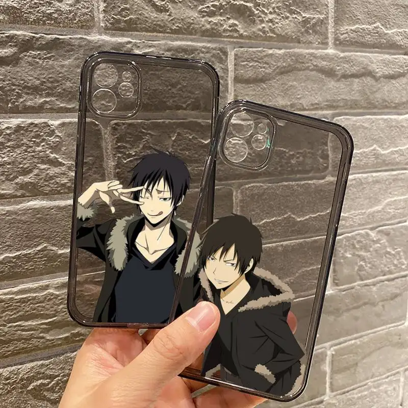 

DuRaRaRa Slim anime Phone Case Transparent for iPhone 7 8 11 12 se 2020 mini pro X XS XR MAX Plus high quality etui shell