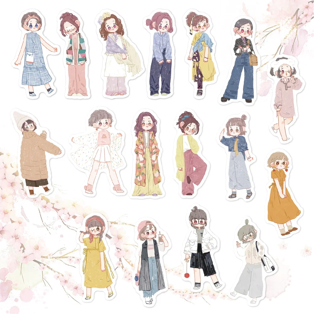 80 шт. милые Стикеры для девочек ноутбука фотоальбома велосипеда автомобиля