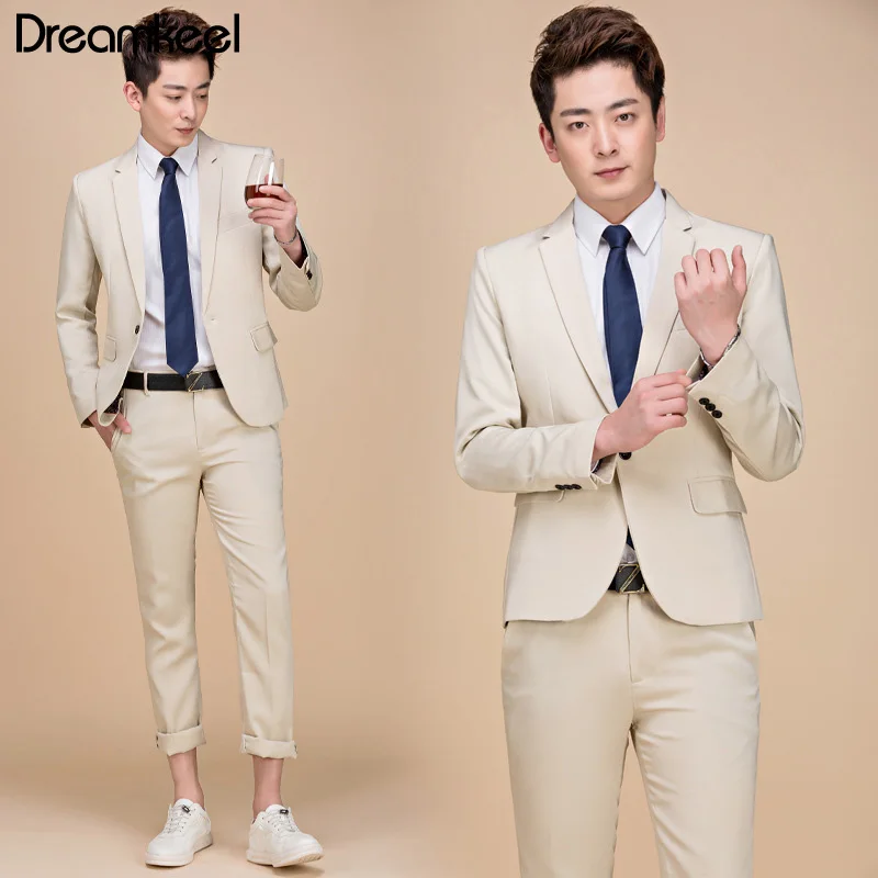 Роскошный мужской свадебный костюм мужские блейзеры приталенные костюмы для