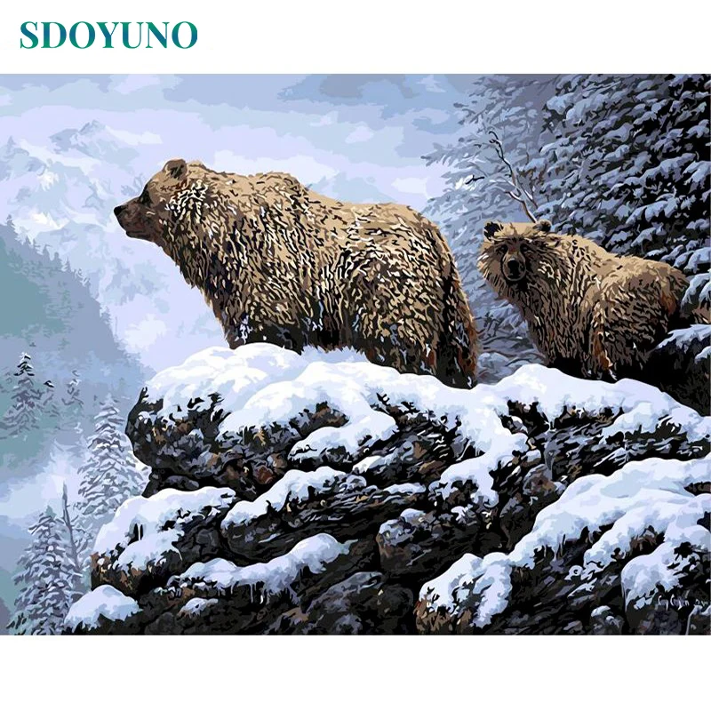 

Картина маслом по номерам SDOYUNO, по номерам «сделай сам», 60 х75 см