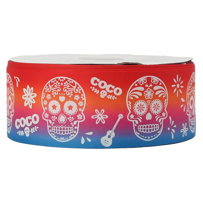 Репсовая лента в виде черепа для Хэллоуина 5 ярдов 3 дюйма 75 мм аксессуары