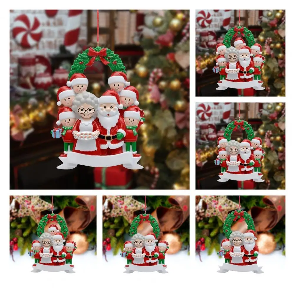 

2021 Family DIY Christmas Ornaments Personalized Survived Christmas Tree Resin Pendant Xmas Kids Gift Hanging Ornament New Year