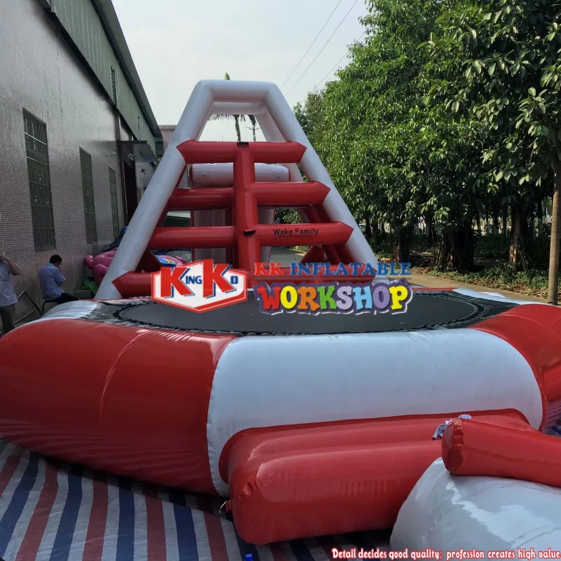 Гигантский аквапарк плавающий оборудование для игр препятствия батут комбо|water