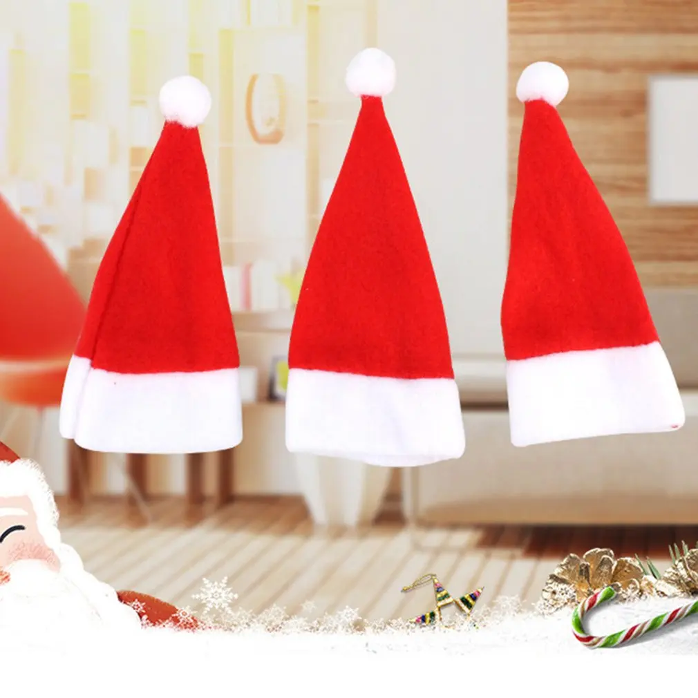 Рождественские колпачки держатель столовых приборов ложка карман