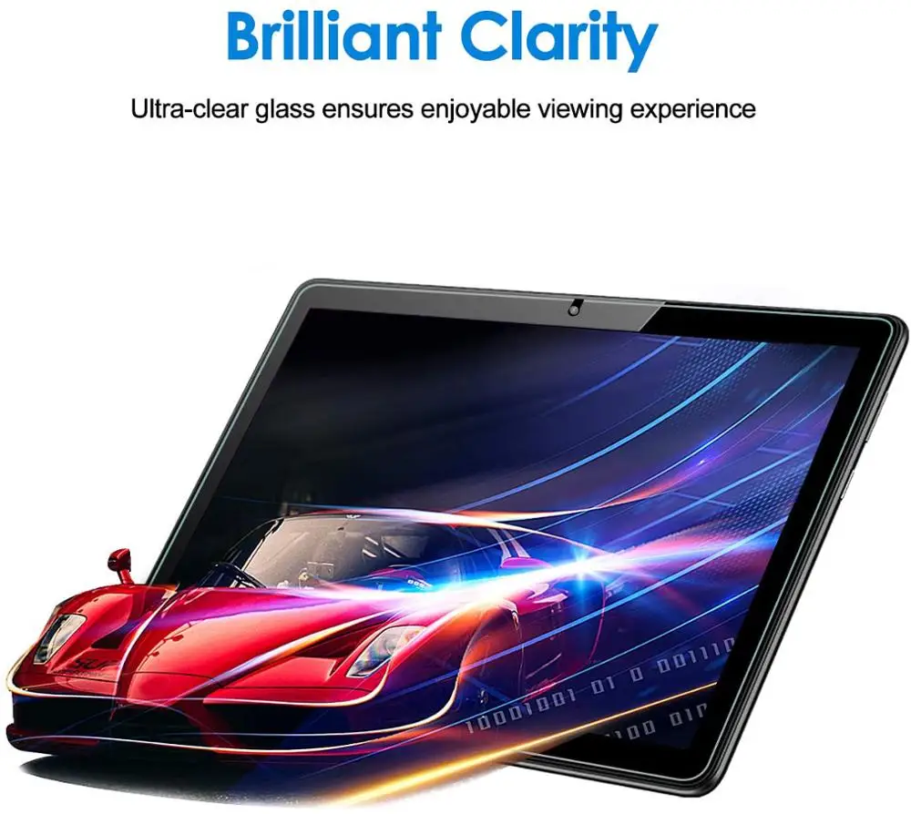 

Mediapad T5 10 10.1 Inch AGS2-W09/L09/L03/W19- 9H Premium Tablet Tempered Glass Screen Protector Film Protector Cover