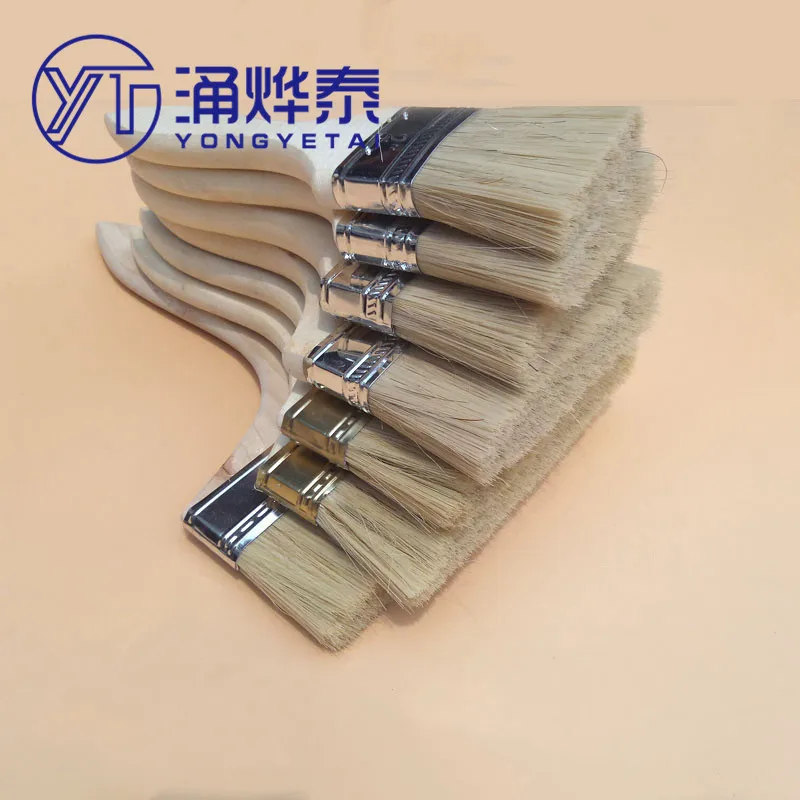 YYT щетка для волос Кисть краски 8 дюймов свиная шерсть коричневая утолщенная