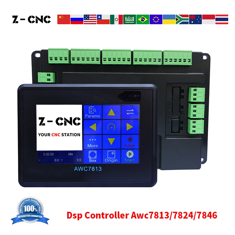 Z CNC Trocen AWC7813 AWC7824 AWC7846 Co2 лазерный Управление Dsp Системы Diy Лазерный заменить AWC608 AWC708