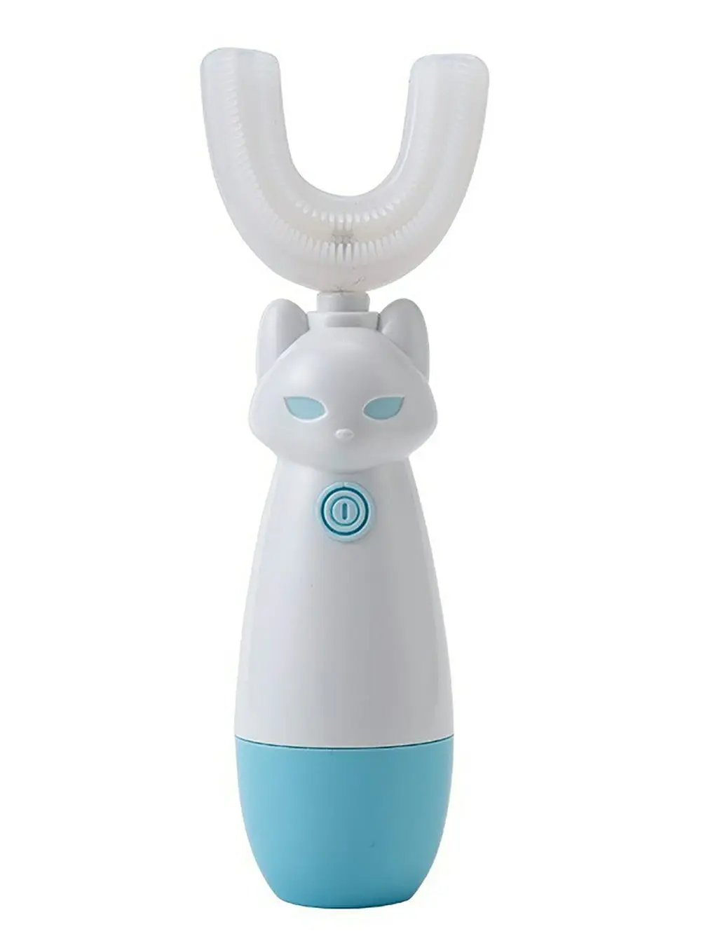 

Children's Smart Push-Button Sonic Electric Toothbrush Child Training Cleaning Cartoon Automatic U Shape Toothbrush