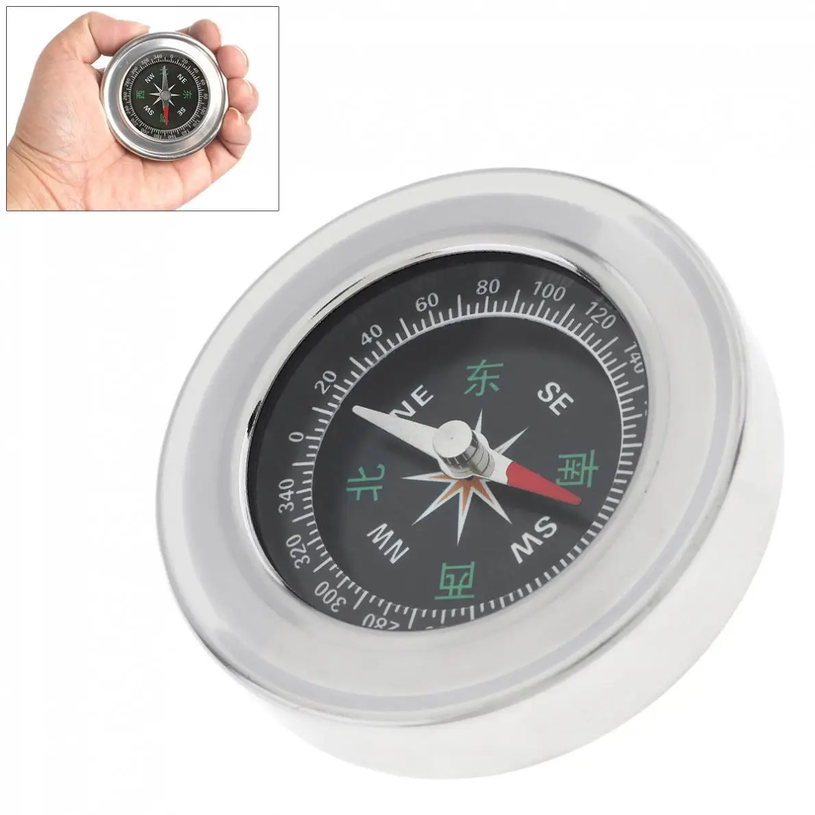 Металлический компас из нержавеющей стали 60 мм для наружного и домашнего