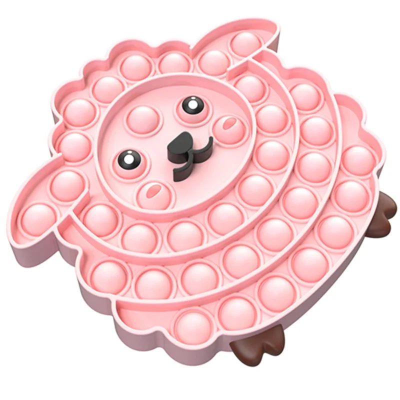 

New Little Sheep Fidget Sensory Toy Children's Silicone Push Bubble Table Stress Reliever Toy Adult Children Toys