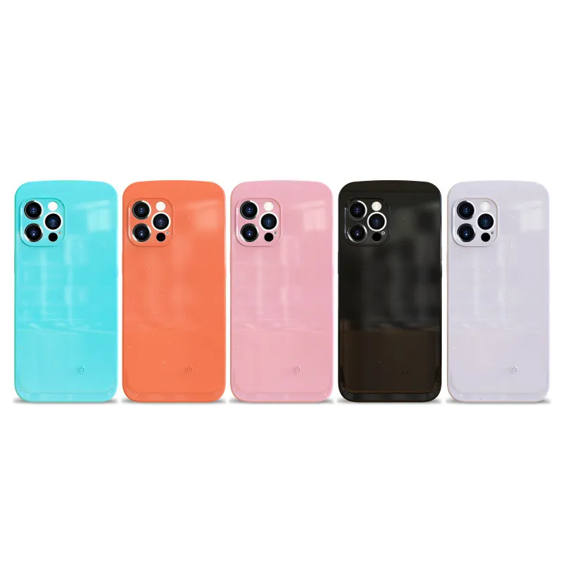 

Fill Light Phone Case For iPhone 12 11 Pro Max Live Selfie Beauty Flash Cover For iPhone XR X XS Max 11 12Pro Max 7 8 Plus