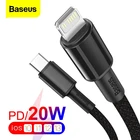 Кабель Baseus USB Type-CLightning для iPhone 12 Mini Pro Max, 11 Pro, X, 8, 7 Plus, 20 Вт